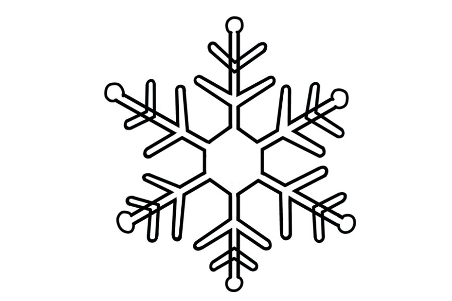 如何画雪花