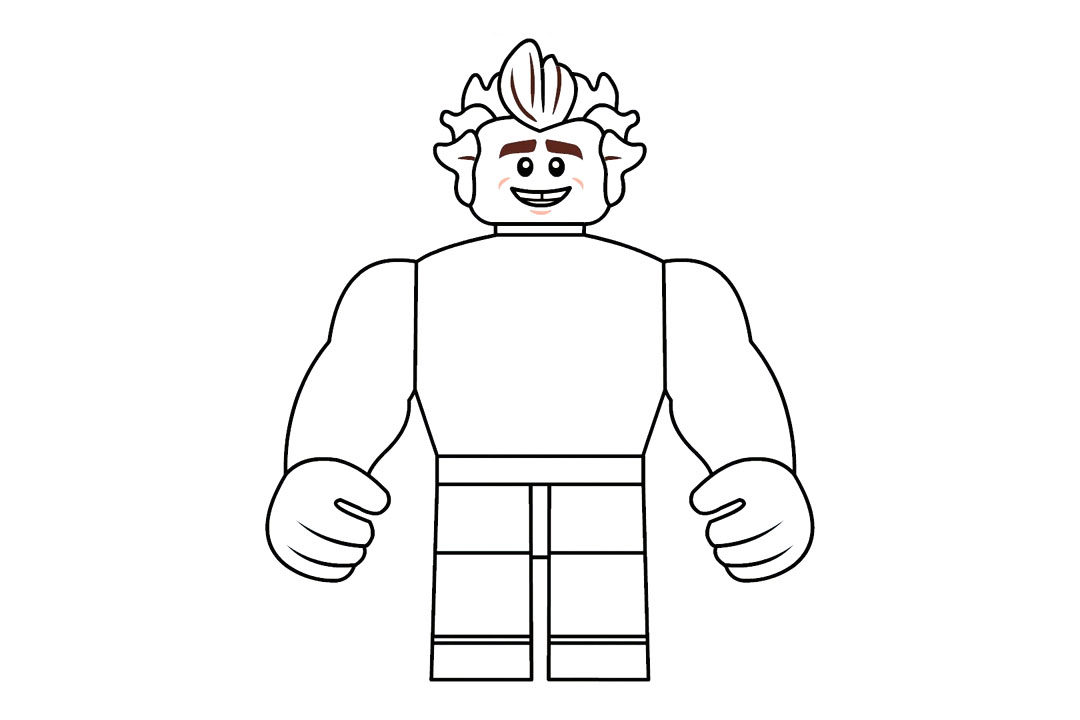 破坏王拉尔夫简笔画怎么画