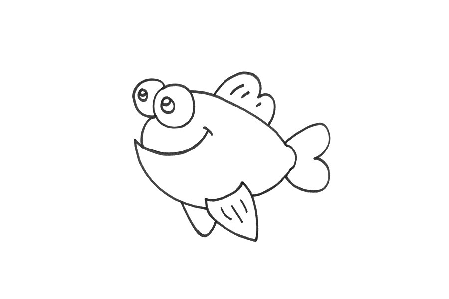 简笔画热带鱼怎么画