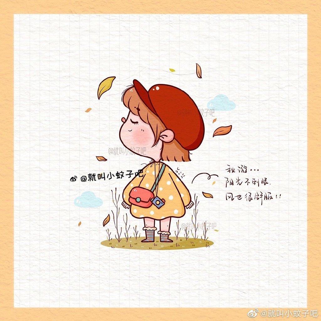 是秋天的简笔画一组啦！
