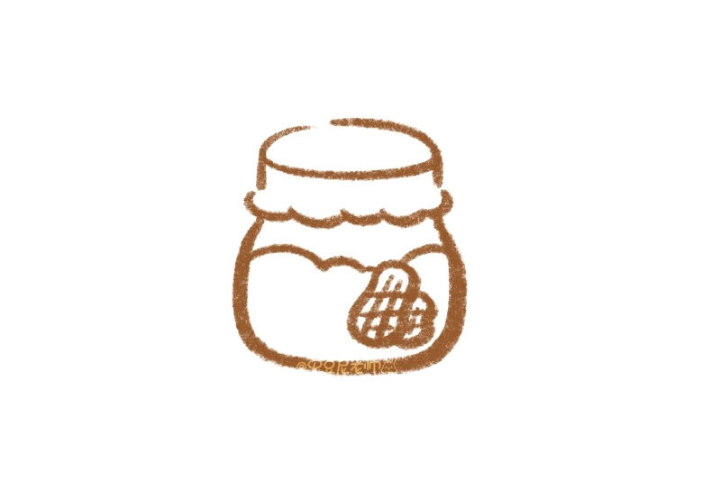 一瓶花生酱怎么画