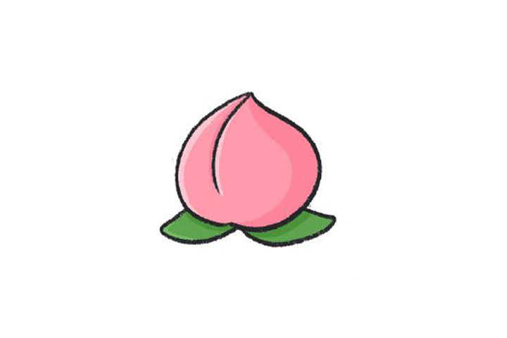 水果简笔画大全 水蜜桃怎么画