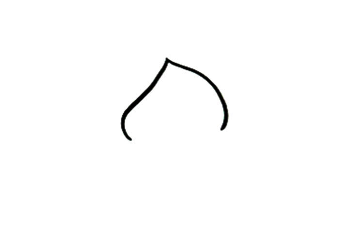 卡通桃子怎么画