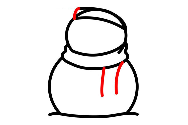 雪人简笔画画法详解