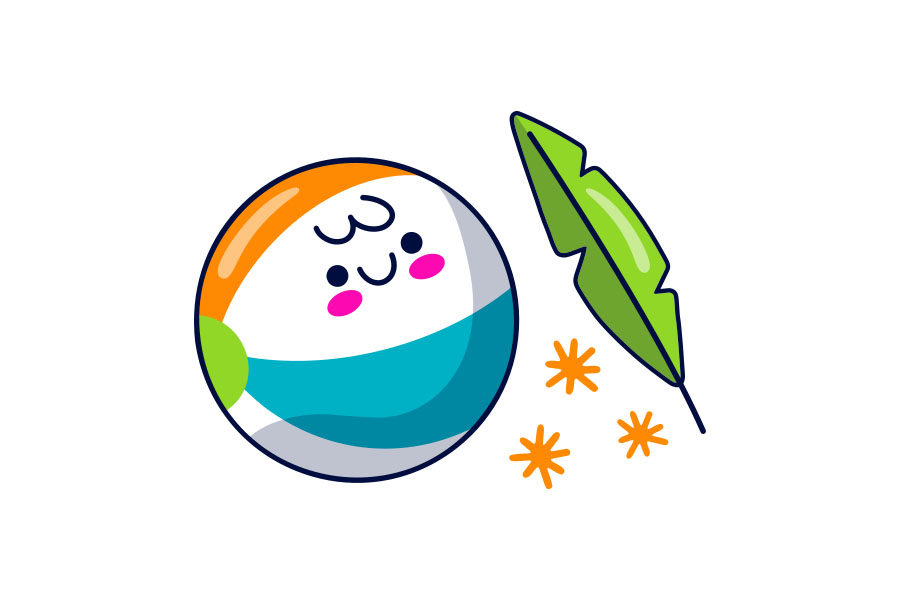 夏日清爽主题简笔画