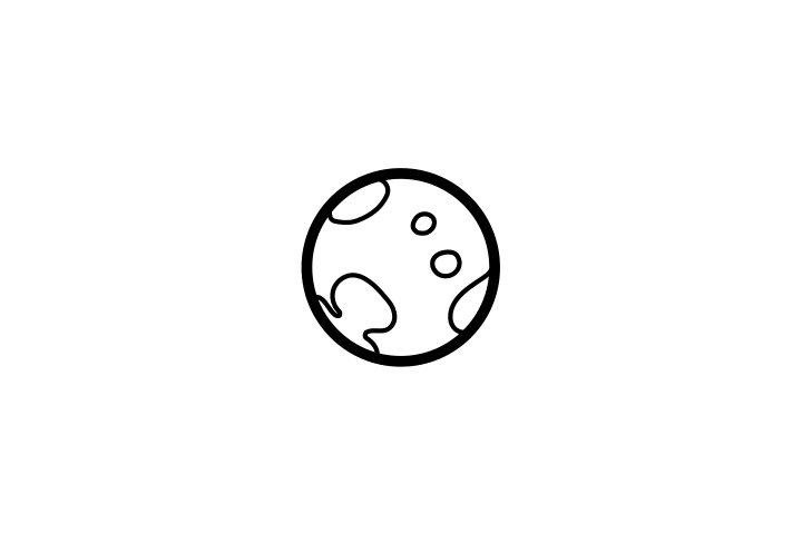 宇宙星球简笔画图片