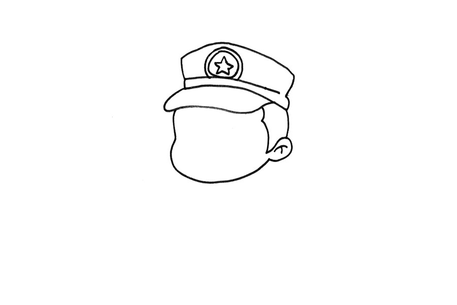 特种兵简笔画步骤