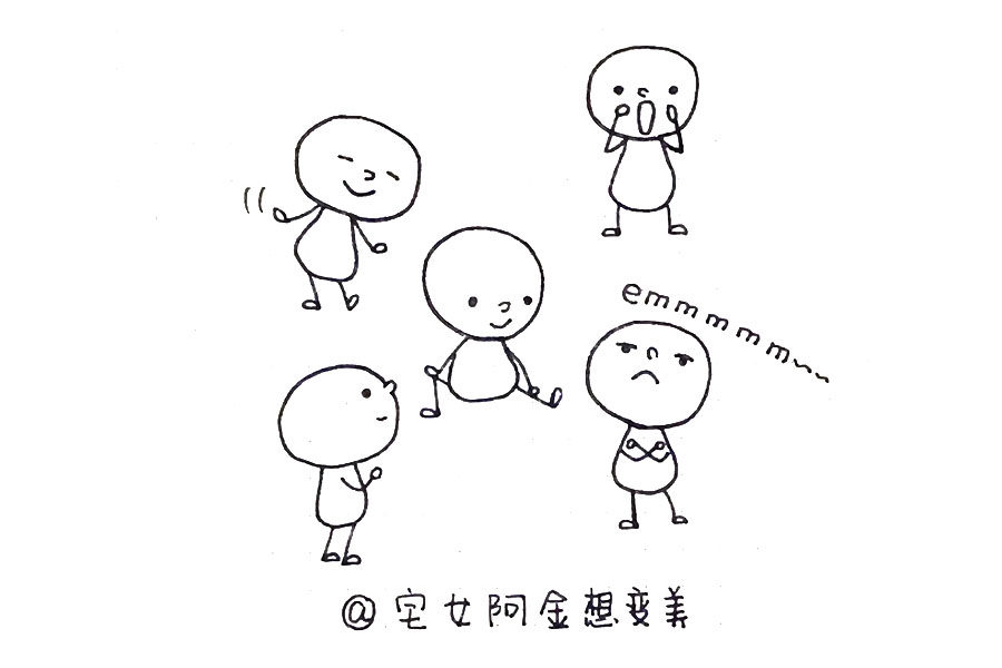 六一儿童节 多种可爱又简单的小孩简笔画图片