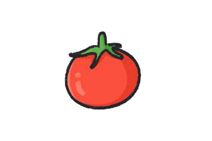 西红柿简笔画大全