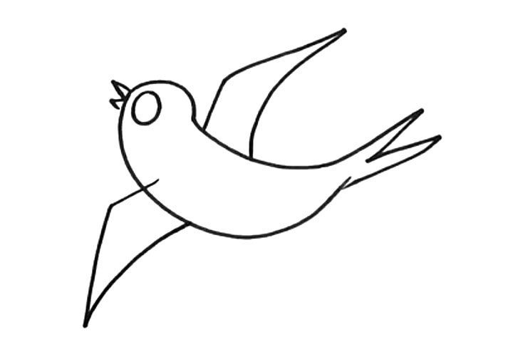 燕子简笔画教程