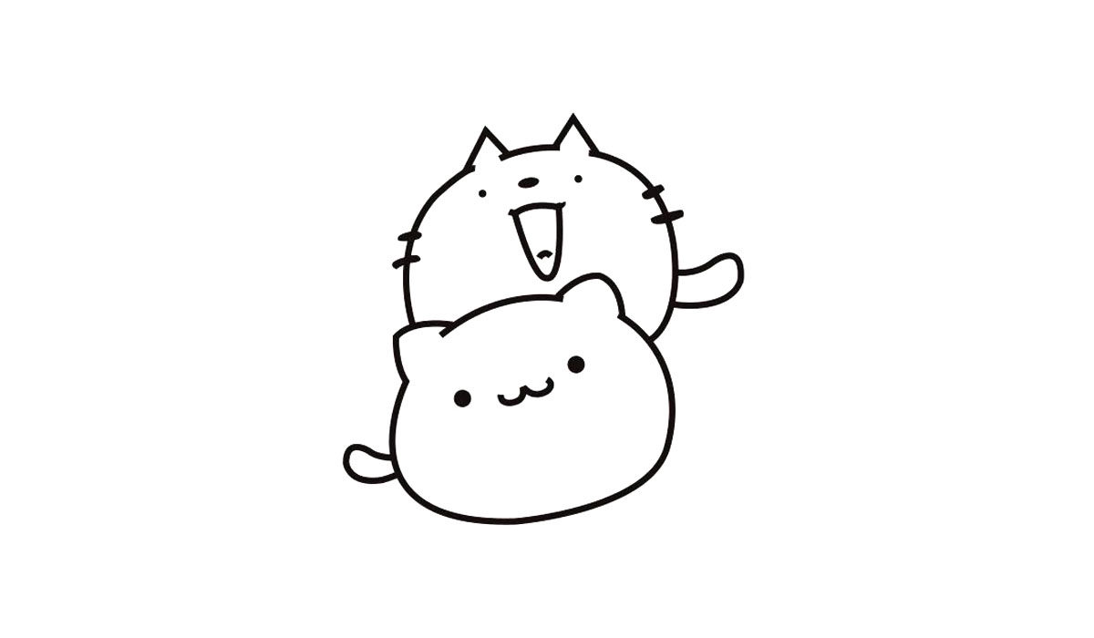三只小猫简笔画画法教程