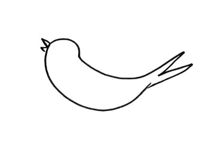 燕子简笔画教程