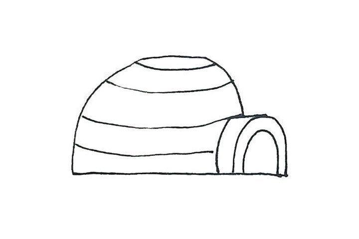 冰屋简笔画画法步骤