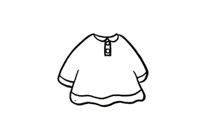 衣服简笔画大全 娃娃衫怎么画