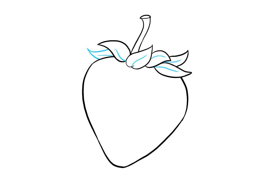 如何画草莓简笔画