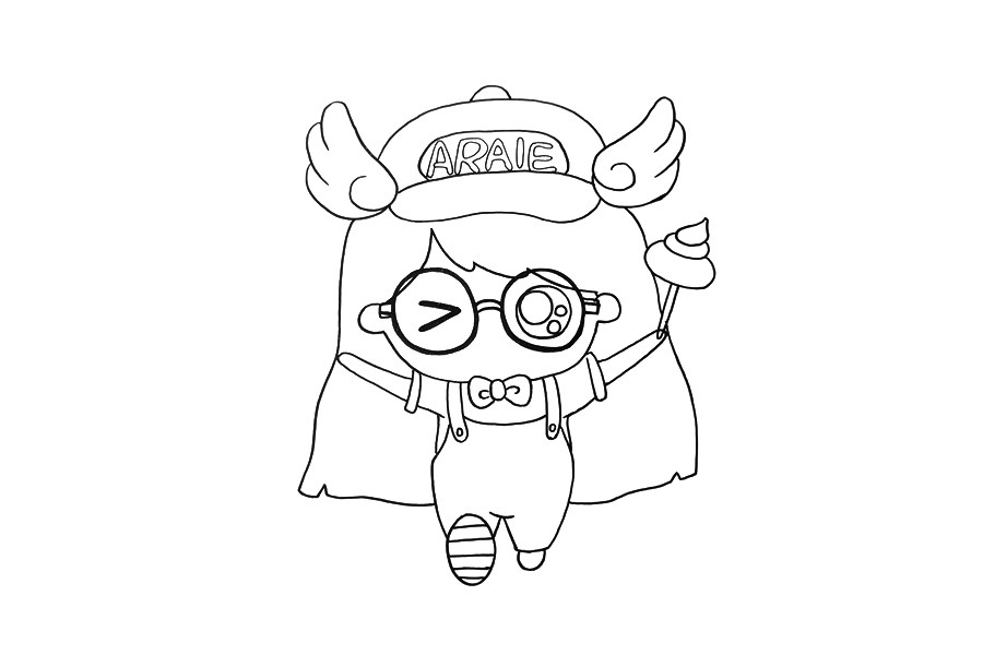 调皮的阿拉蕾怎么画