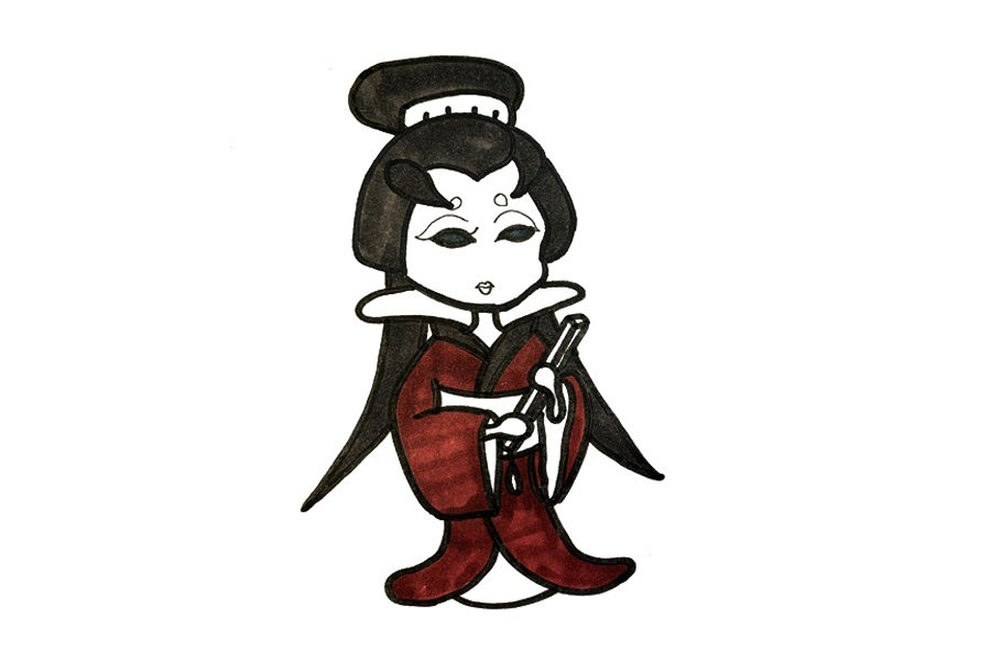 第五人格 红蝶怎么画