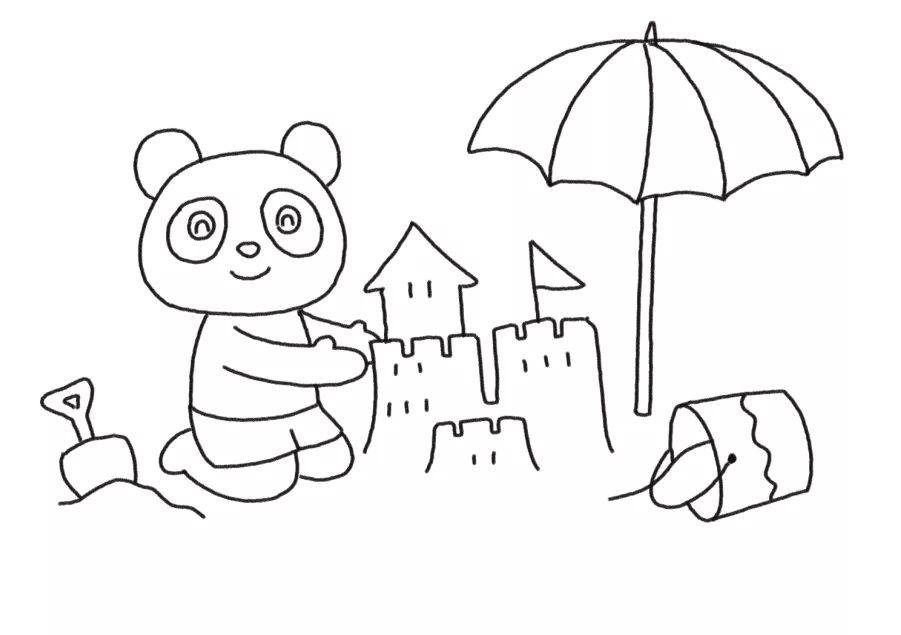 简笔画快乐假日的画法步骤