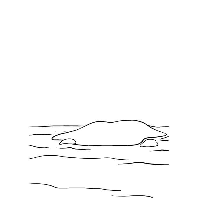 如何画海上的岛屿