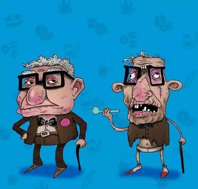 儿童版禁毒宣传画-当漫画人物碰上毒品后