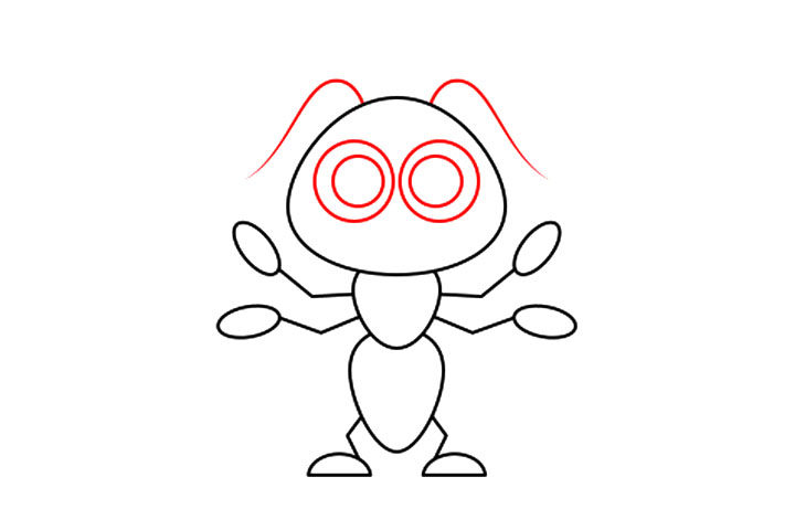 如何画蚂蚁