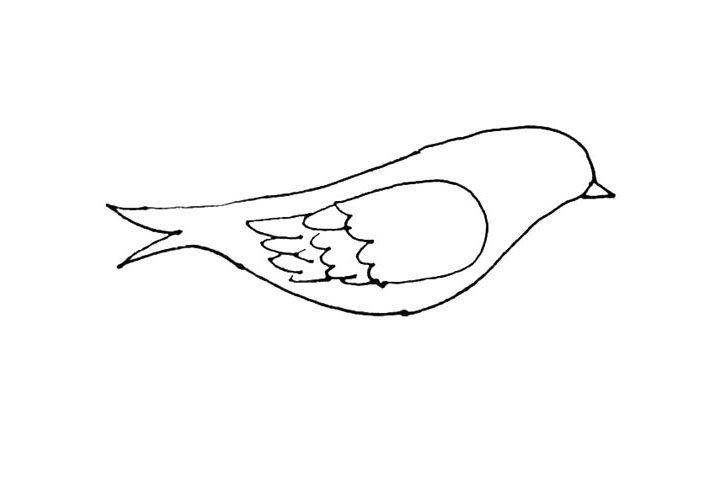 黄鹂简笔画画法步骤
