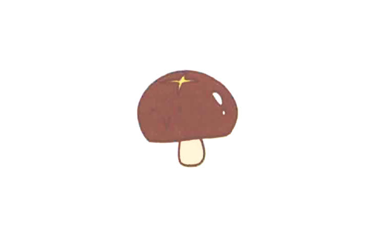香菇怎么画