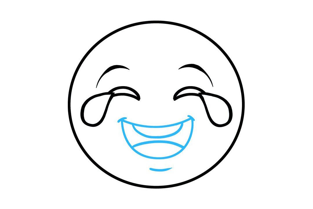 哭笑表情怎么画