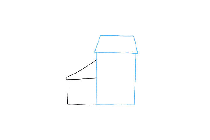 充满童趣的小房子简笔画教程1