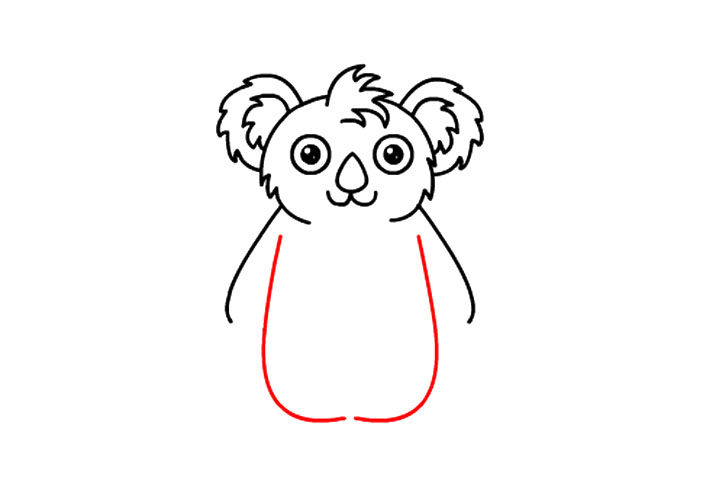 如何画可爱考拉宝宝