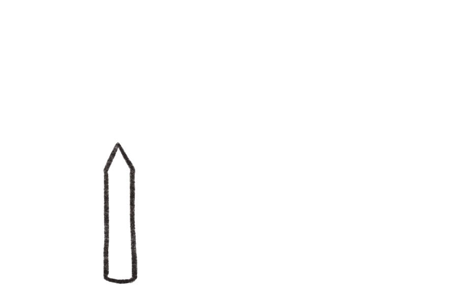 彩笔搭建的美丽花园简笔画画法