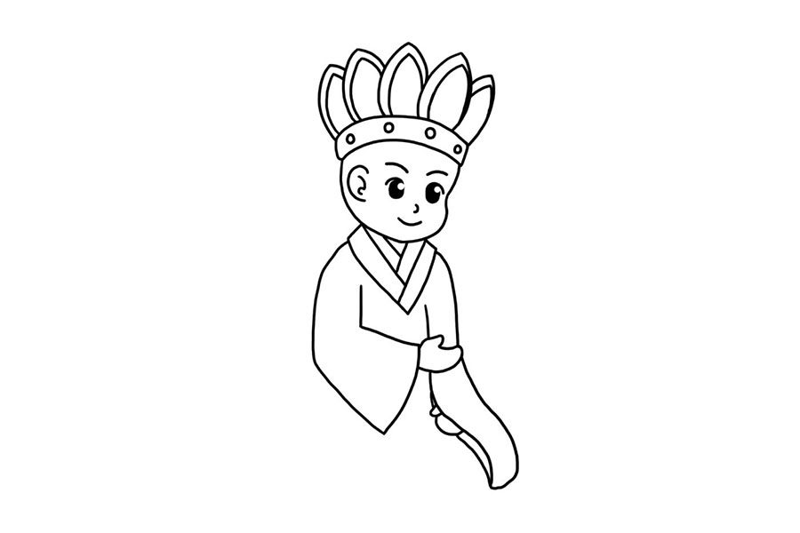 中国四大名著西游记人物 唐僧简笔画教程