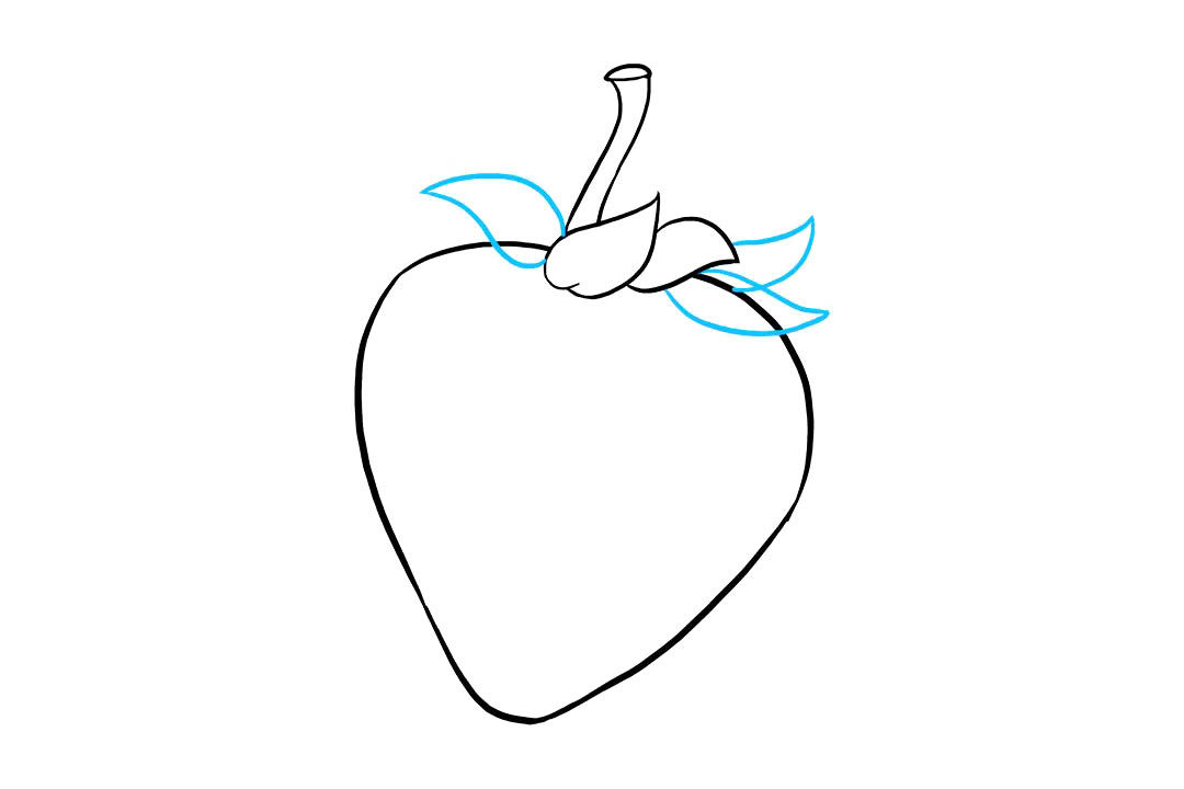 如何画草莓简笔画