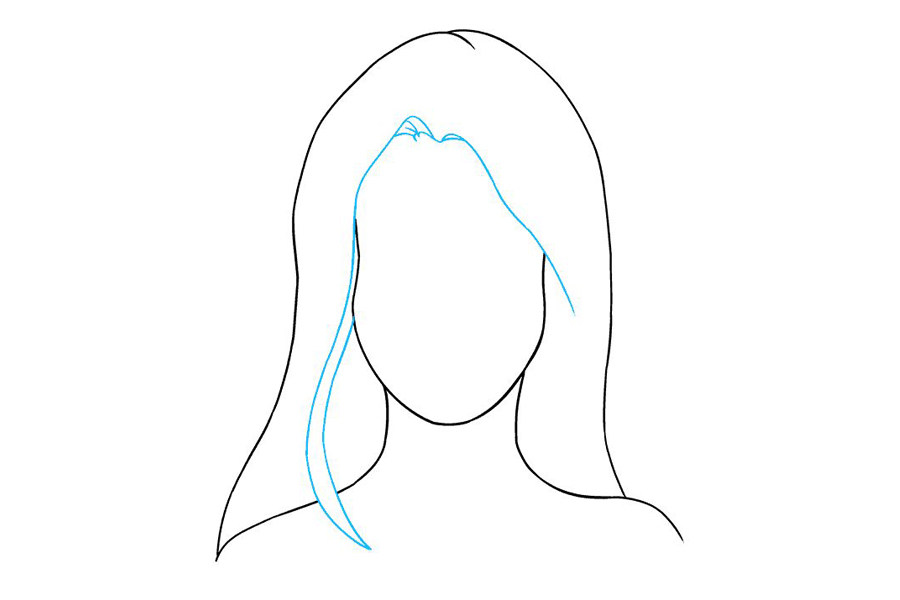 如何画美女头像