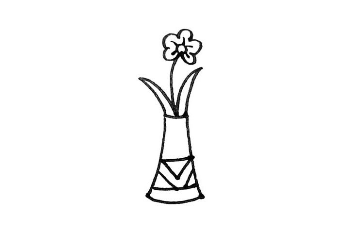 学画花瓶简笔画