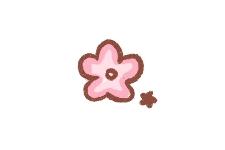 花儿朵朵十张简单好画的花朵简笔画图片