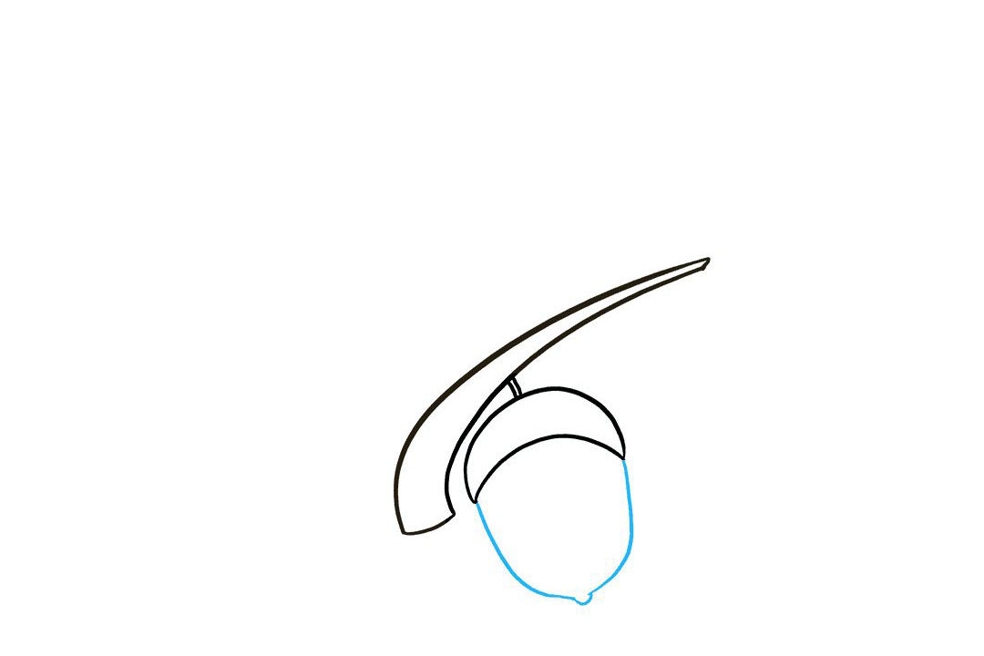 如何画橡子简笔画