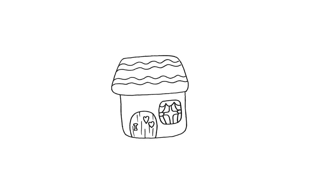 小房子简笔画画法
