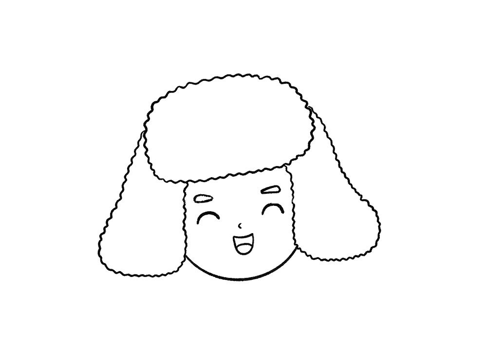 雷锋的简笔画画法步骤