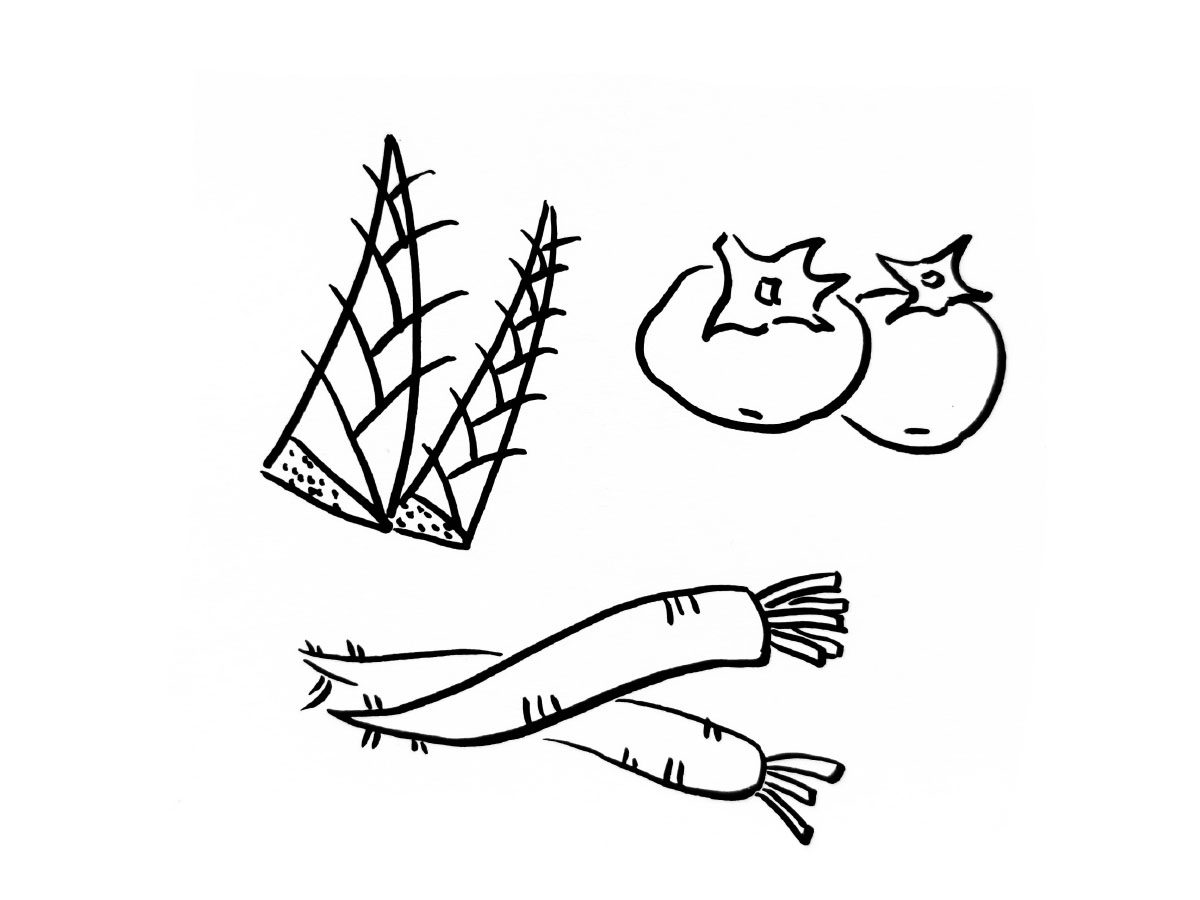 一组蔬菜简笔画图片