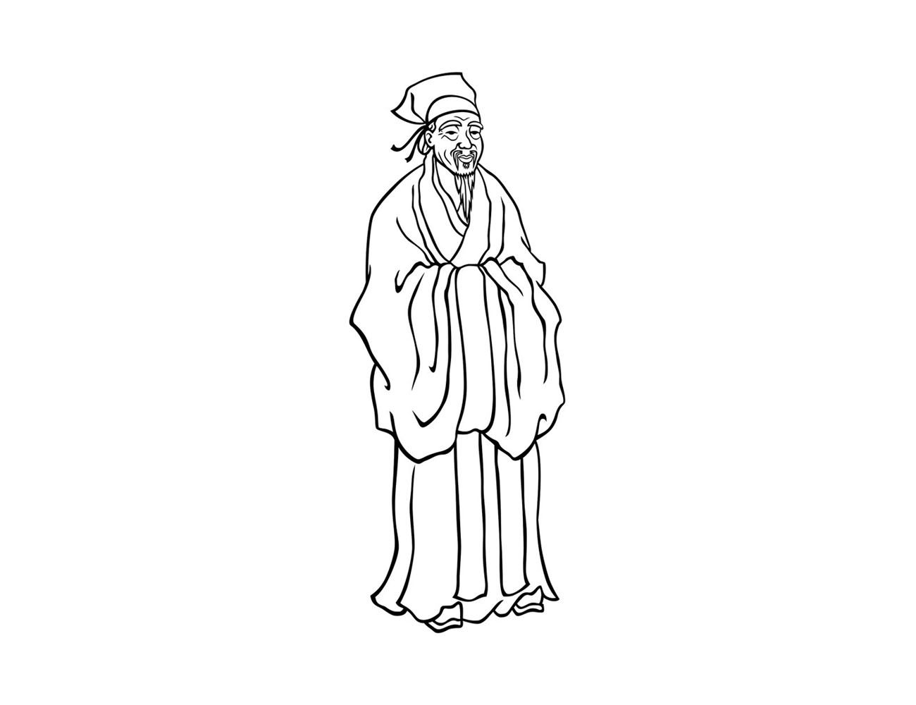 古代人物简笔画图片