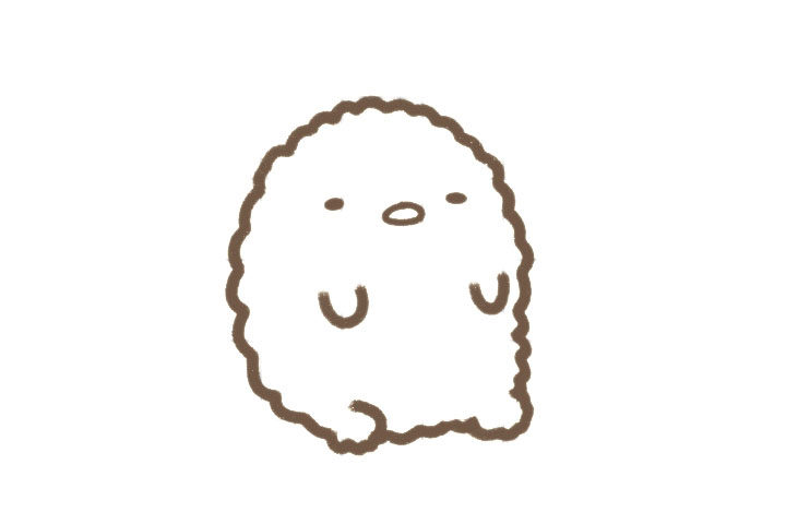 卡通炸猪排简笔画教程