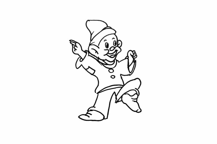 如何画小矮人