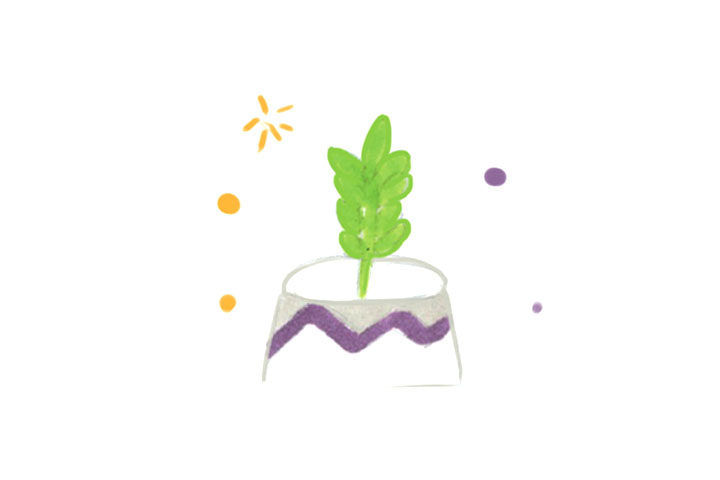 一组养眼的绿植简笔画图片