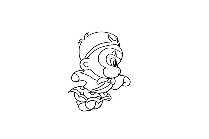孙悟空简笔画画法详解