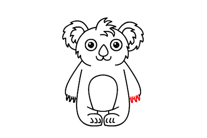如何画可爱考拉宝宝