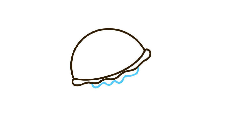 水母简笔画画法步骤