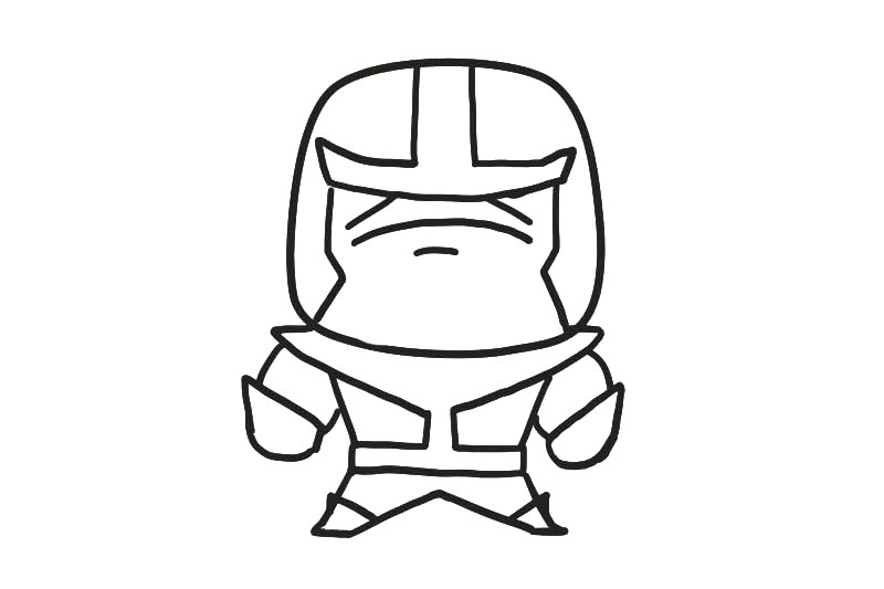 灭霸怎么画
