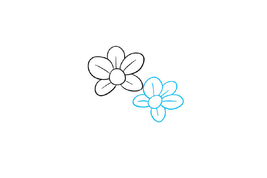 漂亮的水仙花简笔画画法步骤