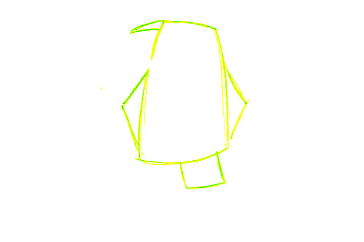 简单的小鸟卡通简笔画